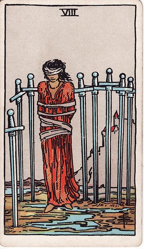 Eight of Swords Tarot Card