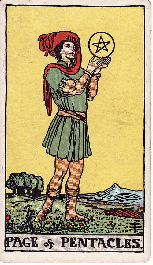 Page of Pentacles Tarot Card